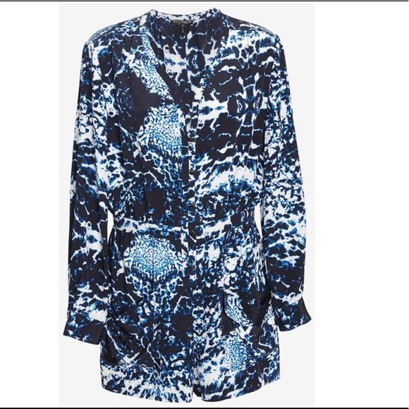 Intermix Roxy Printed Silk Romper - Picture 3 of 5